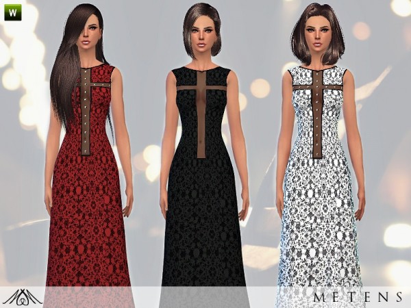  The Sims Resource: Nocturne Dress by Metens