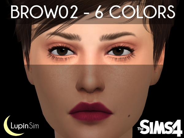  The Sims Resource: Eyebrow 02 by Lupin Sim