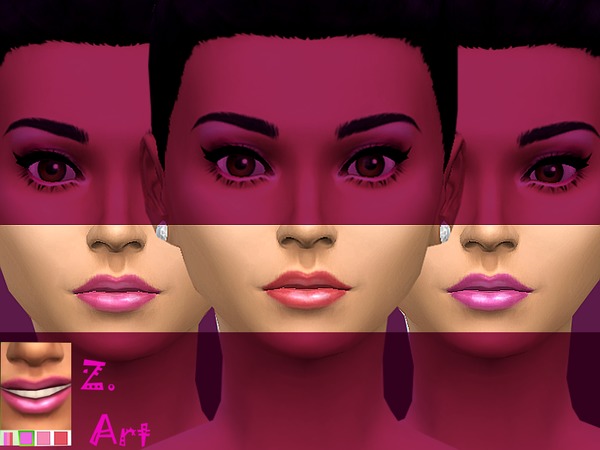  The Sims Resource: Pink Nuance lipgloss by Zuckerschnute20