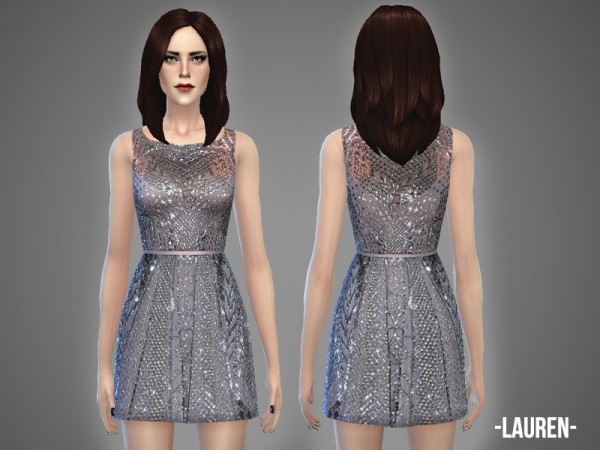  The Sims Resource: Lauren   dress by April