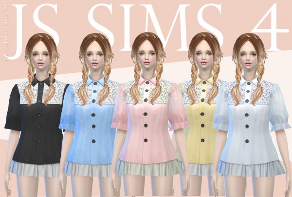  JS Sims 4: Dolly Dress Top