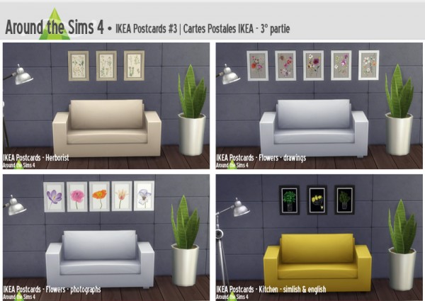  Around The Sims 4: Ikea postcards part 3