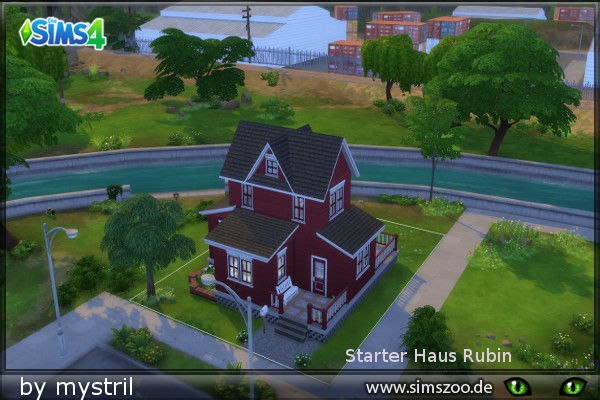  Blackys Sims 4 Zoo: Starter house Rubin by Mystril