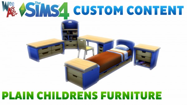  Mod The Sims: Plain Childrens Furniture by Wee Albet