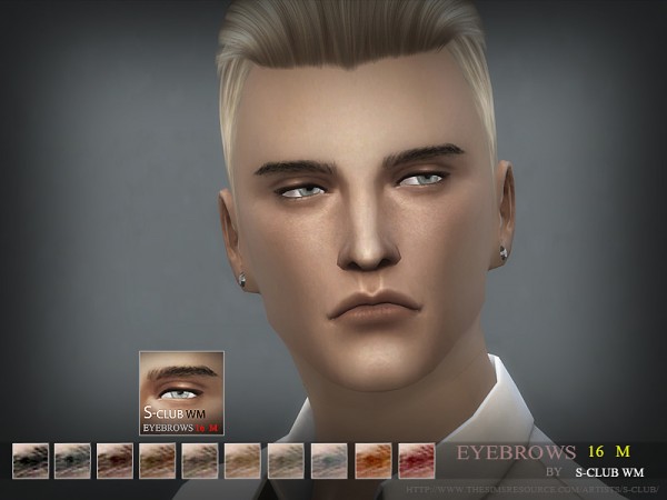  The Sims Resource: Eyebrows 16 by S Club