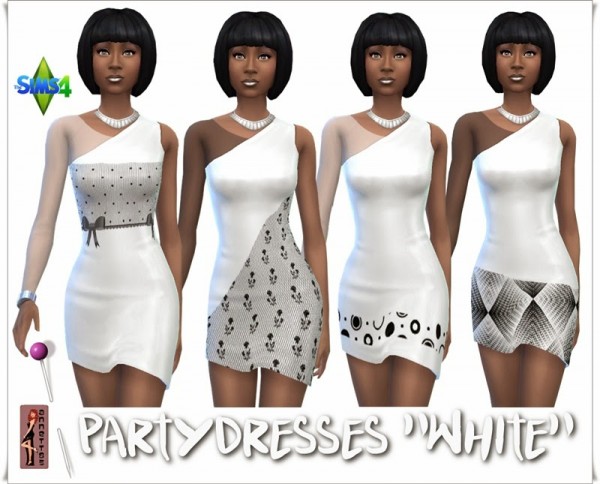  Annett`s Sims 4 Welt: Party dresses Black & White