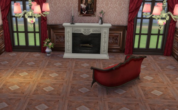  Sims Creativ: Floor wood Renaissance by HelleN