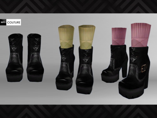  MissFortune Sims: Victoria Ankle Boots