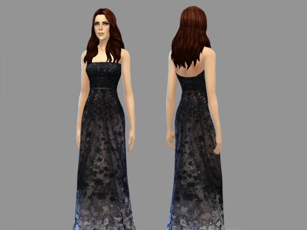  The Sims Resource: Beth   gown by April