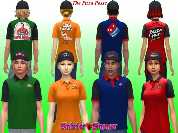 Mod The Sims: The Pizza Posse   Mod by Sim4Matrix