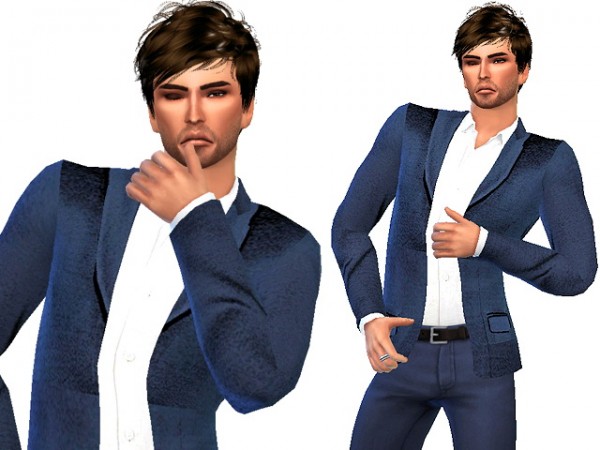  Sims Fans: Just a man CAS poses by lenina90