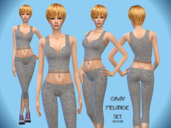  The Sims Resource: GrayMelange Set  by Paogae