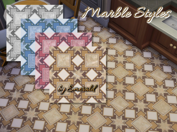  The Sims Resource: Marble Styles tiles by Emerald