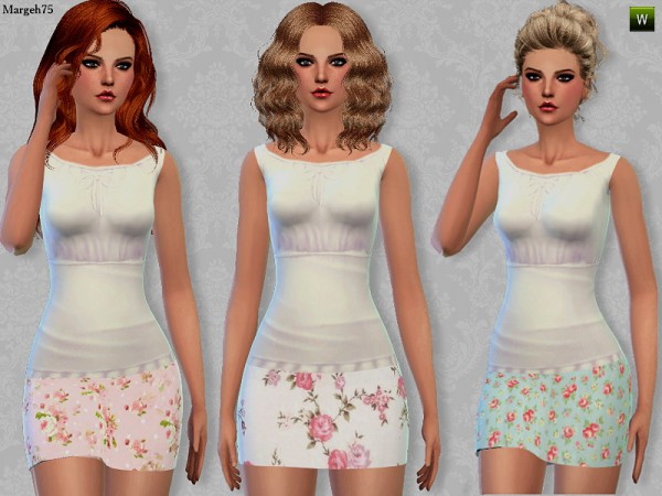 Sims 3 Addictions: Cutie Flower Dress Posted by Margies Sims