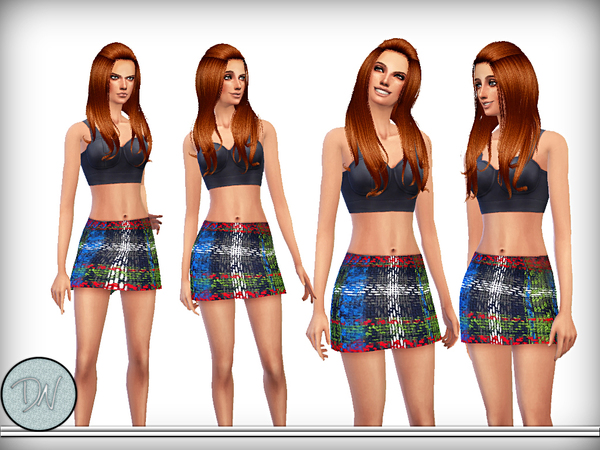  The Sims Resource: Woven Boucle Skirt by DarKNighTt
