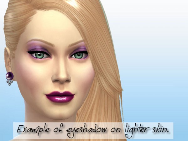  The Sims Resource: Satin Glow Eyeshadow Collection by Fortunecookie1