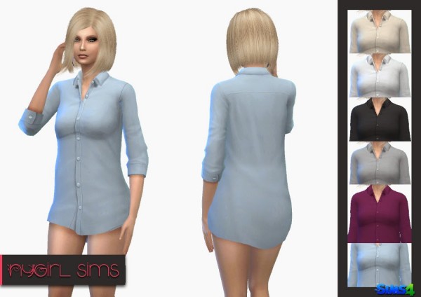  NY Girl Sims: Plain Business Shirt