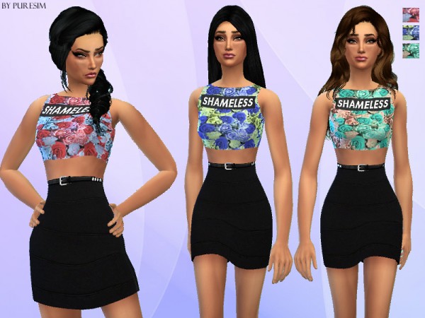  Pure Sim: A lovely floral shameless outfit