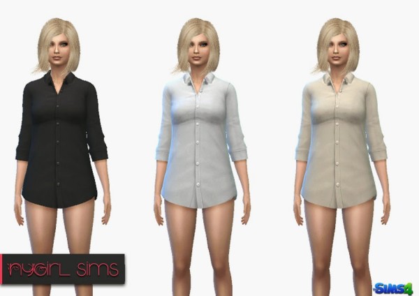  NY Girl Sims: Plain Business Shirt