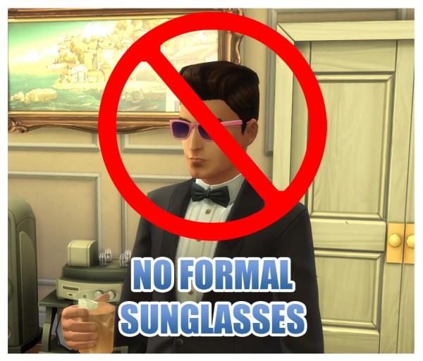  Mod The Sims: Glasses Category Fixes by Menaceman44