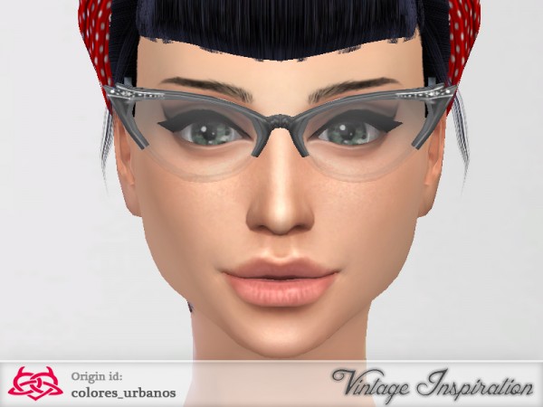  The Sims Resource: Cat Eye Glasses by Colores Urbanos