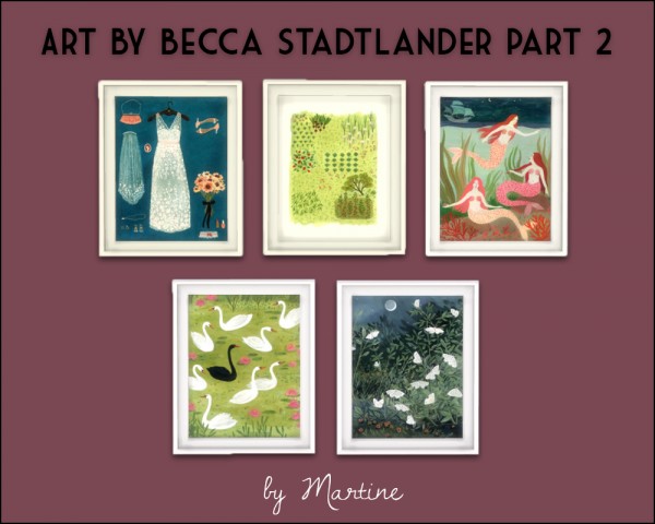  Martine Simblr: Another set of Becca Stadtlander art