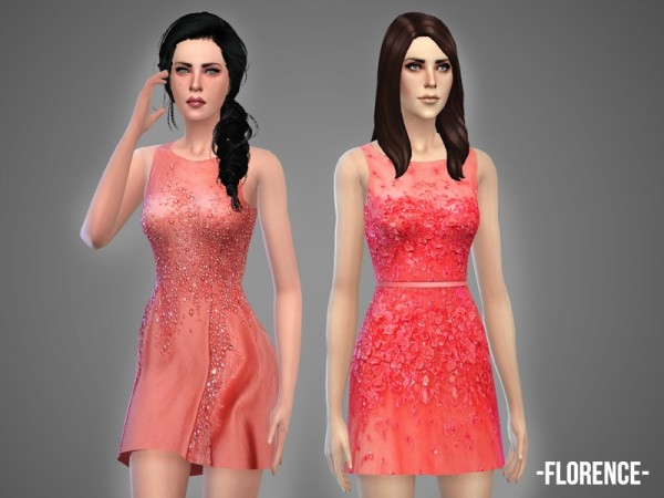  The Sims Resource: Florence   dress set by April