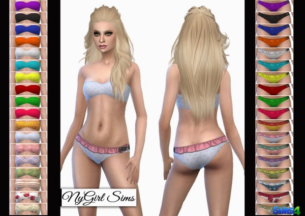 NY Girl Sims: Buckle and Ruffle Bikini