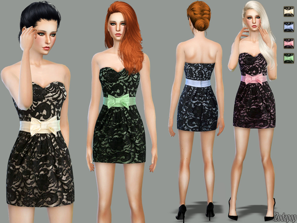  The Sims Resource: Lace of Your Own Dress by Zodapop