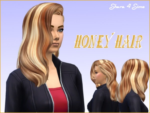  Shara 4 Sims: Honey hair