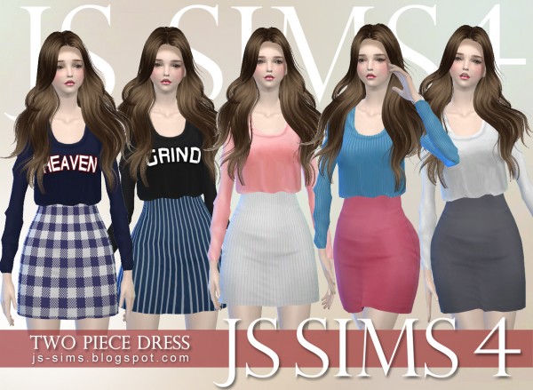  JS Sims 4: Two Piece Dress