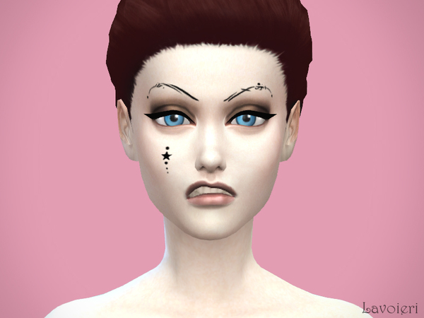 The Sims Resource: Amanda Palmer Eyebrows and Makeup by Lavoieri
