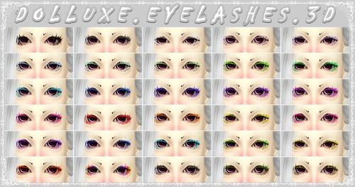  Decay Clown Sims: Dolluxe eyelashes 3D