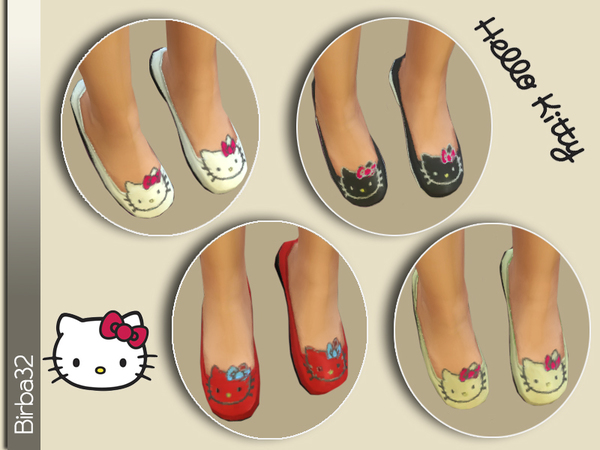  The Sims Resource: Hello Kitty shoes for children by Birba32