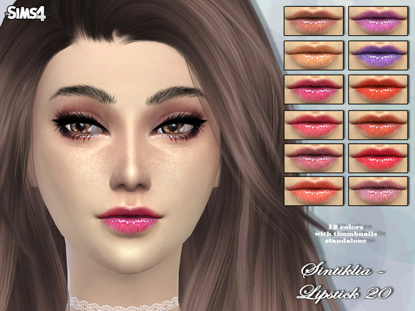  The Sims Resource: Lipstick 20 by Sintiklia