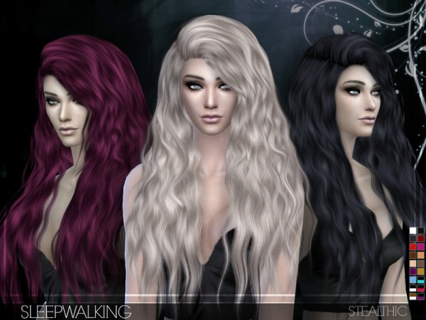  The Sims Resource: Sleepwalking (Female Hair)  by Stealthic