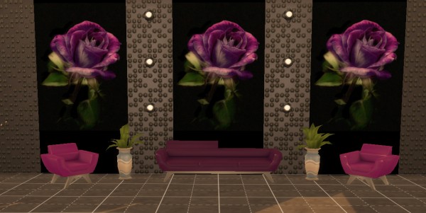  Ihelen Sims: Photo Wall Mural Purple rose by Simchanka