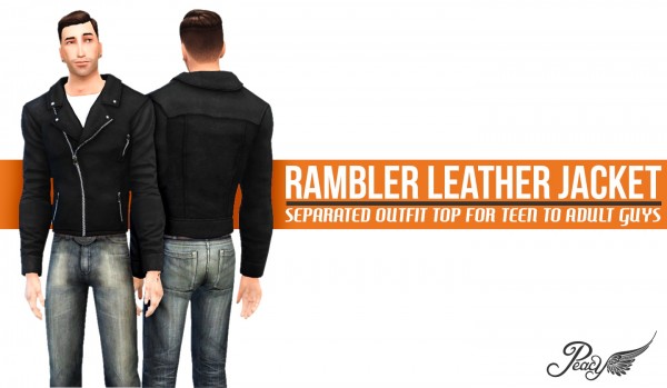  Simsational designs: Rambler Leather Jacket