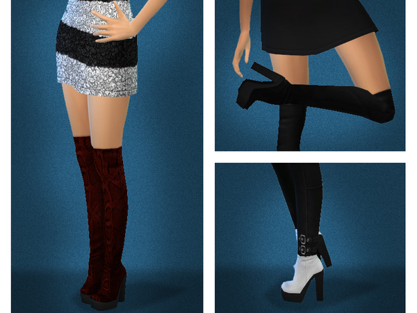 The Sims Resource: Payne Boots by Sentate