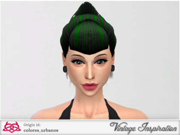  The Sims Resource: Ponytail bang hairstyle by Colores Urbanos