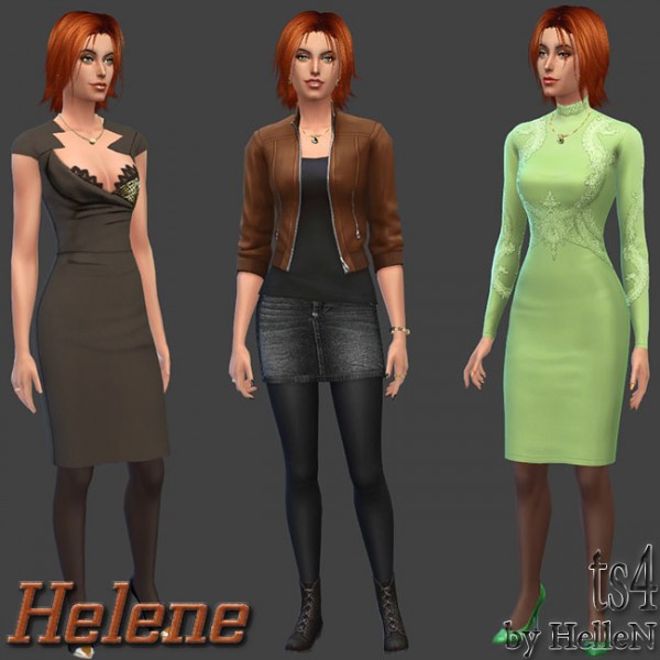  Sims Creativ: Helene female sims model by HelleN