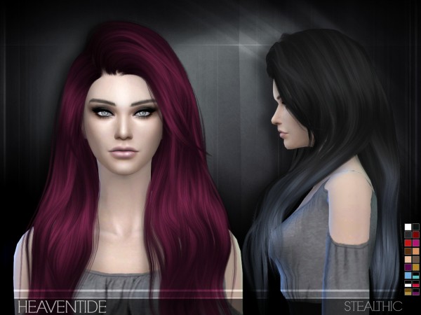  The Sims Resource: Heaventide hair by Stealthic