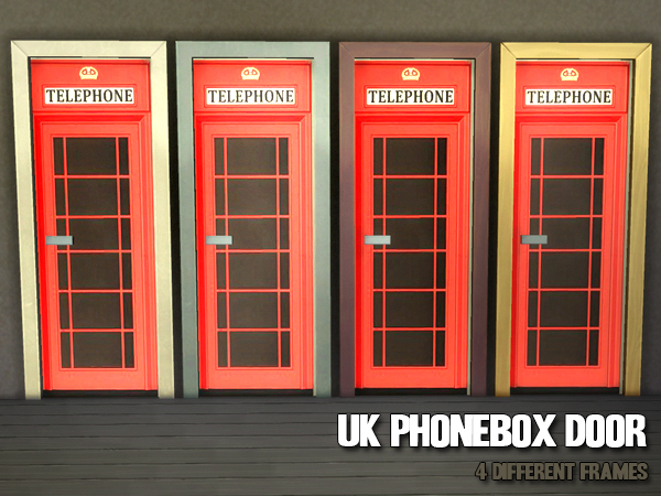  Akisima Sims Blog: UK Phonebox Tür