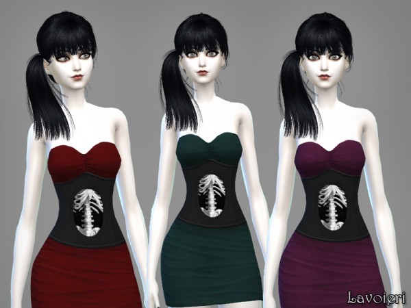  Lavoieri Sims: Skeleton Dress