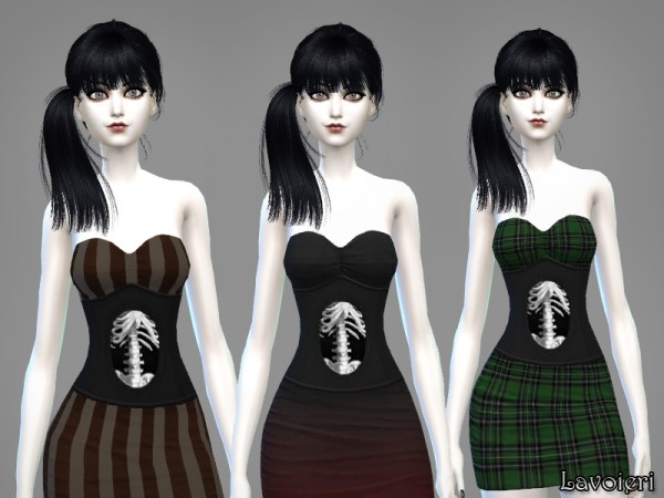  Lavoieri Sims: Skeleton Dress