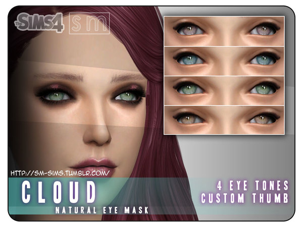  The Sims Resource: Cloud    Natural Eyemask by Screaming Mustard