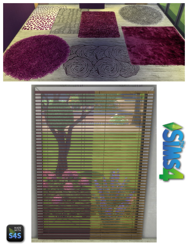  Lintharas Sims 4: Livingroom Violet