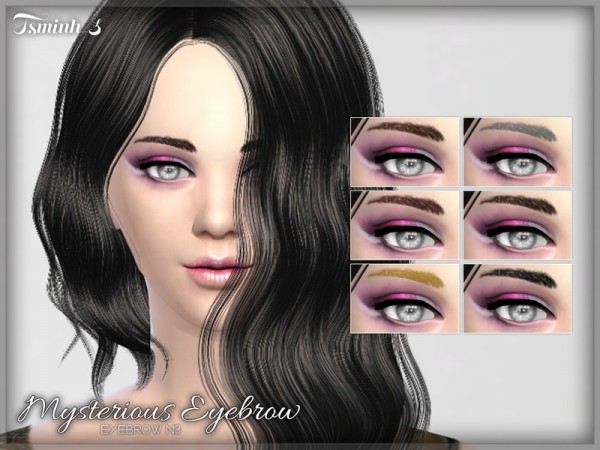  The Sims Resource: Mysterious Eyebrow  by tsminh 3