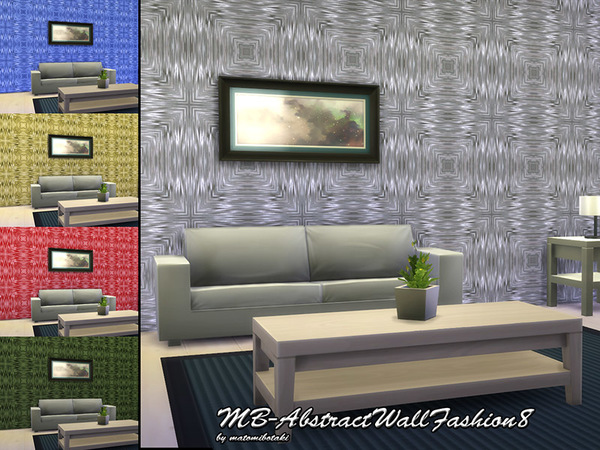  The Sims Resource: Abstract Wall Fashion 8 by matomibotaki