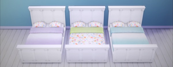  Saudade Sims: Barnish Bed, Simplicity Nightstand and Simple Symmetry Bookcase recolor